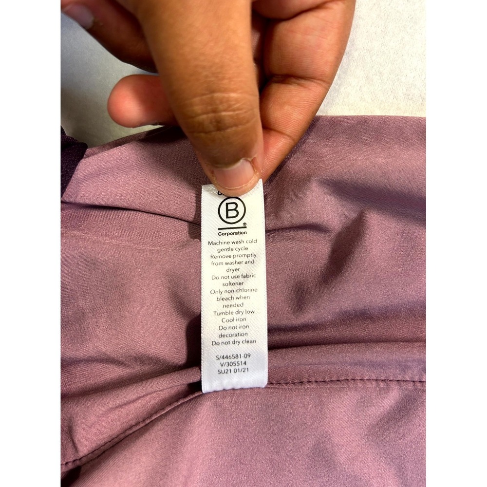 ATHLETA Printed Mesh Racer Run Shorts 4" Purple Violet Static Lined Plus Size 1X - Picture 5 of 14